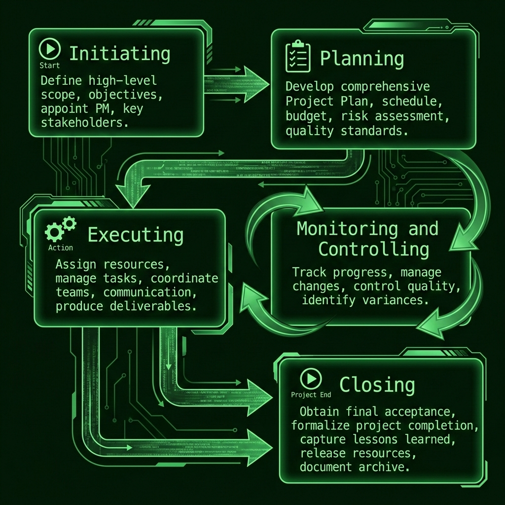 五大过程组流程图